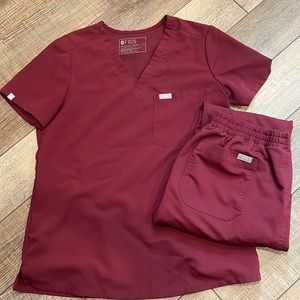 Burgundy Figs Set (Yola skinny pants)